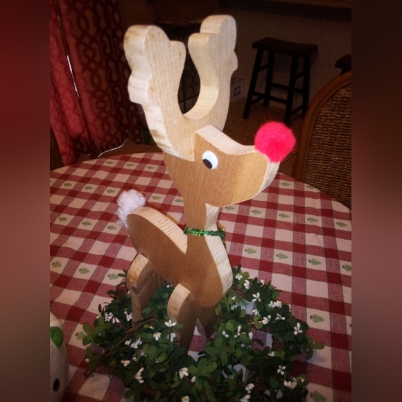 Holiday Rudolph Handcrafted Decor - Picture 2 of 3